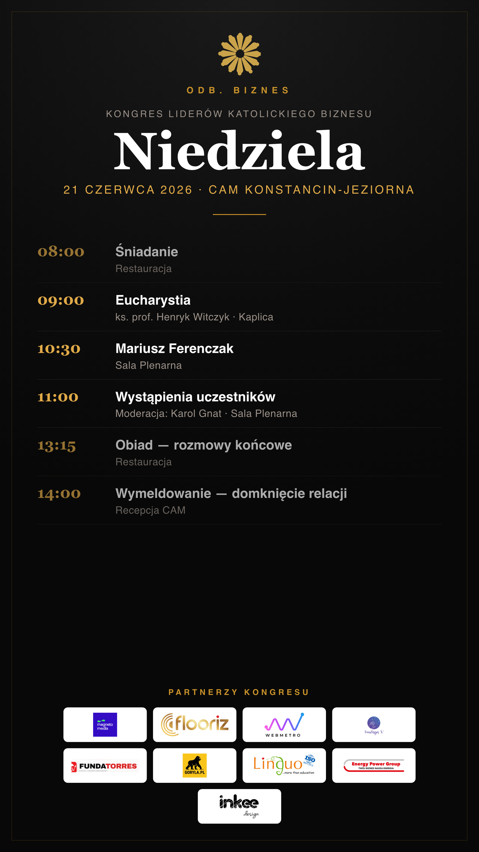 Agenda niedziela