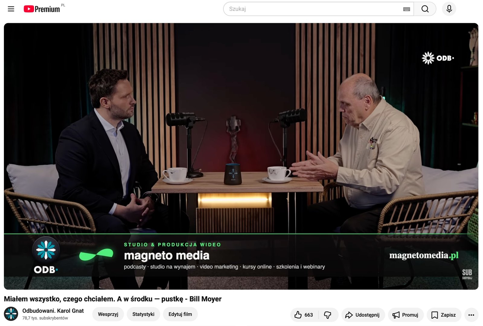 Belka sponsorska — Magneto Media w studiu